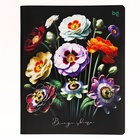 Тетрадь 40 листов, в линейку, на скобе "Цветы", обложка мелованный картон, МИКС - Фото 7
