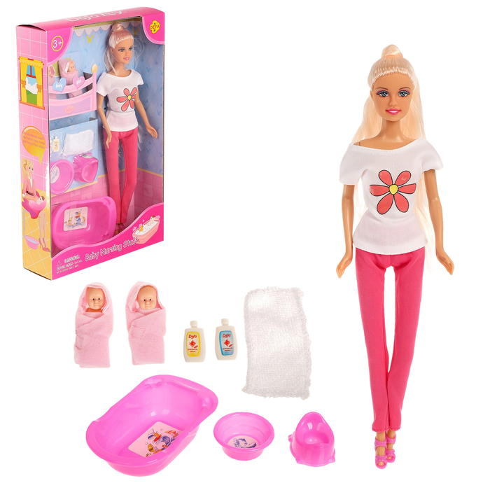Уценка Кукла-модель «Лидия» с малышами и аксессуарами, МИКС - Фото 1