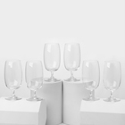 Пивные бокалы «Баблс», 480 мл, набор 6 шт., стекло, прозрачные - Фото 1