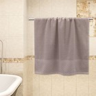 Махровое полотенце, размер 50x80 см, цвет бежевый - Фото 3
