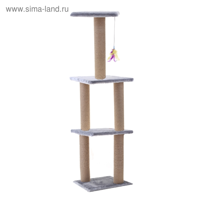 Комплекс когтеточек "Лесенка", 160х40х40 см микс цветов - Фото 1