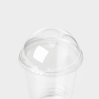 Набор одноразовых стаканов с крышкой, 300 мл, 25 шт, трубочки в подарок - фото 24535185