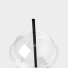 Набор одноразовых стаканов с крышкой, 300 мл, 25 шт, трубочки в подарок - фото 24535189