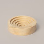 Подставка из цельного массива кедра Sima-Land Home, 10×2,5 см, натуральный цвет - фото 25432920