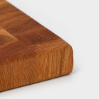 Доска разделочная деревянная торцевая Magistro premium, 30×20×2,5 см, в крафтовой коробке, ясень - Фото 11