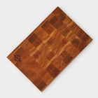 Доска разделочная деревянная торцевая Magistro premium, 30×20×2,5 см, в крафтовой коробке, ясень - Фото 6