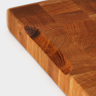 Доска разделочная деревянная торцевая Magistro premium, 30×20×2,5 см, в крафтовой коробке, ясень - Фото 10