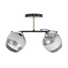 Люстра "Аста" 2хЕ27 40Вт чёрно-золотой 45х26х27 см BayerLux - фото 24298260