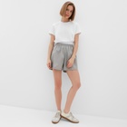 Шорты женские MINAKU: Basic line, серые, размер 50 - фото 24576082
