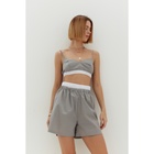 Шорты женские MINAKU: Basic line, серые, размер 50 - фото 25567766