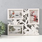 Мультирамка "Древо" на 3 фото 10х15 см, пластик, цв. белый - фото 321610971