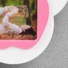 Мультирамка "Яблоня" на 6 фото (13х18, 6х6/1 шт, 10х10, 8х8/2 шт) пластик, цв. бело-розовый - Фото 2