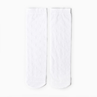 Гольфы детские, цвет белый, размер 32-36 - фото 24356648