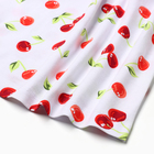 Платье для девочки без рукава «Вишни», белое, рост 104-110 см - фото 24391688