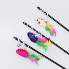 Дразнилка-удочка «Мышь из сизаля», цвет МИКС - Фото 4