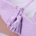 Люлька с матрасом, 70 х 42 х 24 см, лавандовый, хлопок - фото 24081359