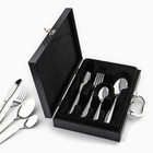 УЦЕНКА Столовые приборы из нержавеющей стали, 12 предметов, серебряный - Фото 2