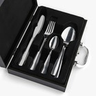 УЦЕНКА Столовые приборы из нержавеющей стали, 12 предметов, серебряный - Фото 3