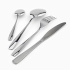 УЦЕНКА Столовые приборы из нержавеющей стали Home collection, 24 предмета, серебряный - Фото 5