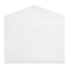 Папка-конверт на кнопке А4, 150 мкм, Calligrata Standard, прозрачная, белая - Фото 7