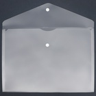 Папка-конверт на кнопке А4, 150 мкм, Calligrata Standard, прозрачная, белая - Фото 9