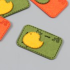 Декор для творчества искусственная замша «Цыплёнок в короне», 5.5×3.4 см, МИКС - Фото 2