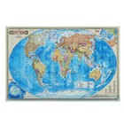 Карта настольная двусторонняя "Мир Политический", ГеоДом, 58х38 см, 1:55 млн, ламинированная - фото 321612353