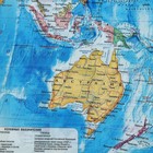Карта настольная двусторонняя "Мир Политический", ГеоДом, 58х38 см, 1:55 млн, ламинированная - фото 11312241