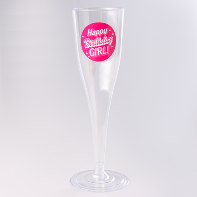 Набор посуды  "Happy Birthday,girl", стаканы 6 шт., тарелки 6 шт.