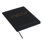 Дневник универсальный 1-11 класс, 48 листов "НАДПИСЬ КОТ", твёрдая обложка из искусственной кожи, тиснение фольгой, ляссе, универсальная шпаргалка, блок 80 г/м2 - фото 24306172