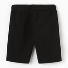 Шорты детские, цвет чёрный, рост 110 - фото 24401622