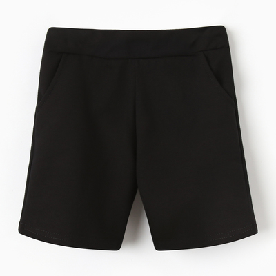 Шорты детские, цвет чёрный, рост 122