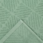 Полотенце махровое Плитка 100х150, зеленый, 360г/м, хл100% - фото 24401694