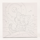 Картина по номерам «Котёнок», 20 × 20, на холсте, с подрамником - Фото 4