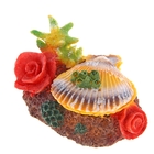 Декор для аквариума "Раковина и кораллы" с распылителем, 13,5 х 9 х 9 см - Фото 1