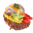 Декор для аквариума "Раковина и кораллы" с распылителем, 13,5 х 9 х 9 см - Фото 5