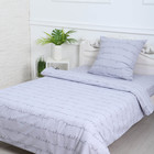 Комплект постельного белья 1,5 сп Позитив св-серый, 150х210 см, 150х210 см, 70х70 см, бязь, 120г/м, хл100% - фото 24081984