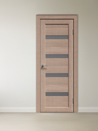 Комплект межкомнатной двери «B-4/10», со стеклом, 2000×800 мм, цвет дуб светлый