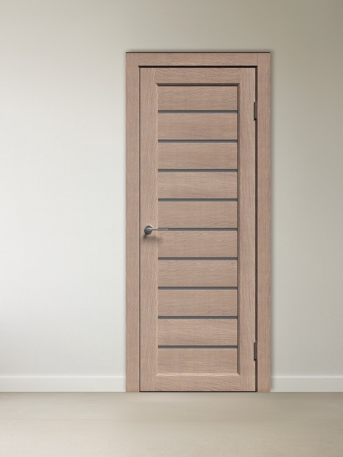 Комплект межкомнатной двери «B-5/10», со стеклом, 2000×600 мм, цвет дуб светлый