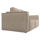 Прямой диван «Куба мини», механизм раскладушка, НПБ, велюр, цвет бежевый - Фото 6