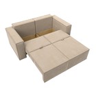 Прямой диван «Куба мини», механизм раскладушка, НПБ, велюр, цвет бежевый - Фото 4