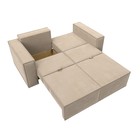 Прямой диван «Куба мини», механизм раскладушка, НПБ, велюр, цвет бежевый - Фото 10