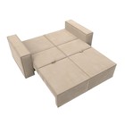 Прямой диван «Куба мини», механизм раскладушка, НПБ, велюр, цвет бежевый - Фото 11