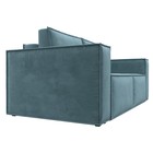 Прямой диван «Куба мини», механизм раскладушка, НПБ, велюр, цвет бирюзовый - Фото 6