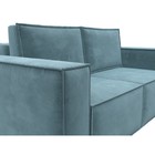 Прямой диван «Куба мини», механизм раскладушка, НПБ, велюр, цвет бирюзовый - Фото 7