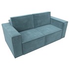 Прямой диван «Куба мини», механизм раскладушка, НПБ, велюр, цвет бирюзовый - Фото 8