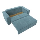 Прямой диван «Куба мини», механизм раскладушка, НПБ, велюр, цвет бирюзовый - Фото 4