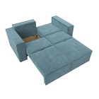 Прямой диван «Куба мини», механизм раскладушка, НПБ, велюр, цвет бирюзовый - Фото 10