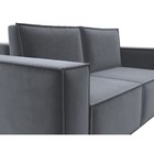 Прямой диван «Куба мини», механизм раскладушка, НПБ, велюр, цвет серый - Фото 7