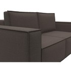 Прямой диван «Куба мини», механизм раскладушка, НПБ, рогожка, цвет амур коричневый - Фото 7